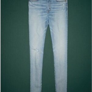 American Eagle Outfitters Blue Skinny Jeans Distressed Vintage